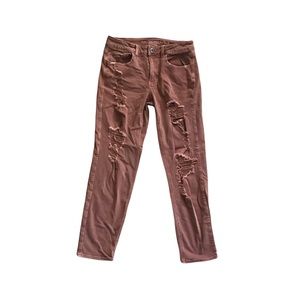 American Eagle Distressed Super Stretch Sz 6 regular pants